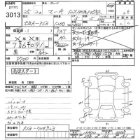 Nissan MARCH лот № 3013 оценка 3.5  с аукциона в Японии 10
