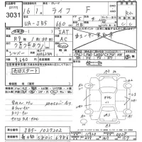 Honda LIFE лот № 3031 оценка R  с аукциона в Японии 10