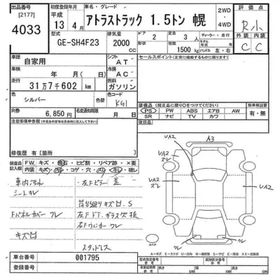 Nissan ATLAS  с аукциона в Японии