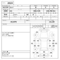 Nissan SERENA лот № 2024 оценка R  с аукциона в Японии 2
