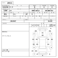 Nissan MARCH лот № 2011 оценка R  с аукциона в Японии 2