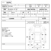 Suzuki WAGON R лот № 1076 оценка 3.5  с аукциона в Японии 5
