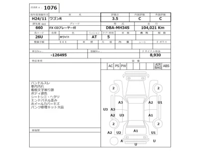 Suzuki WAGON R  с аукциона в Японии