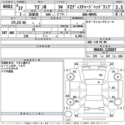 Suzuki WAGON R  с аукциона в Японии