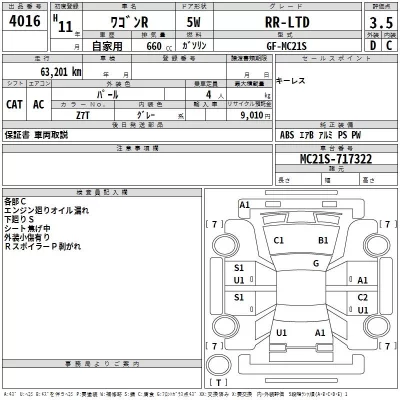 Suzuki WAGON R  с аукциона в Японии