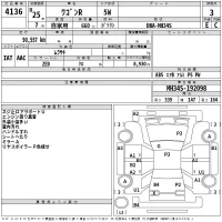 Suzuki WAGON R лот № 4136 оценка 3  с аукциона в Японии 2