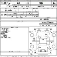 Daihatsu TANTO лот № 4189 оценка RA  с аукциона в Японии 2