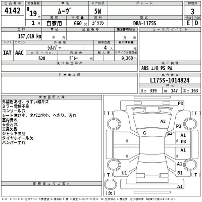 Daihatsu MOVE  с аукциона в Японии