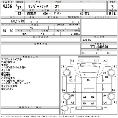 Subaru SAMBAR  с аукциона в Японии