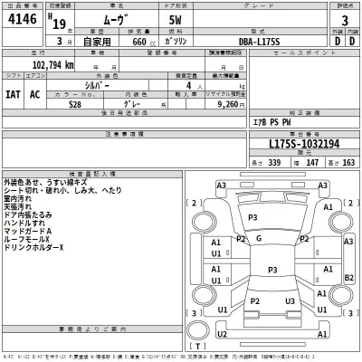 Daihatsu MOVE  с аукциона в Японии