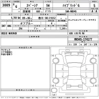 Suzuki SPACIA лот № 3009 оценка 5  с аукциона в Японии 2