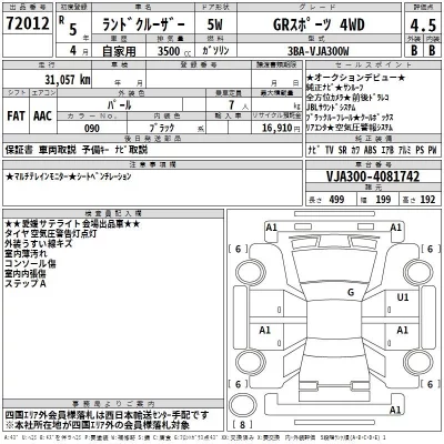 Toyota LAND CRUISER  с аукциона в Японии