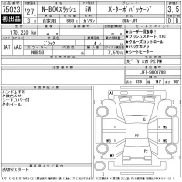 Honda N BOX SLASH лот № 75023 оценка 3.5  с аукциона в Японии 11