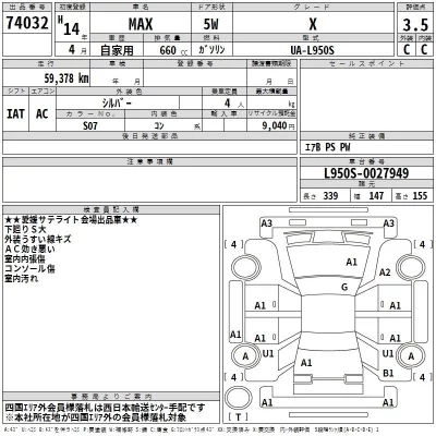 Daihatsu MAX  с аукциона в Японии