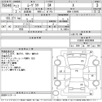 Daihatsu MOVE LATTE лот № 75046 оценка 3  с аукциона в Японии 10