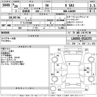 Daihatsu TANTO лот № 3040 оценка 3.5  с аукциона в Японии 2
