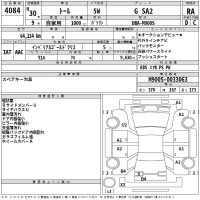 Daihatsu THOR лот № 4084 оценка RA  с аукциона в Японии 2