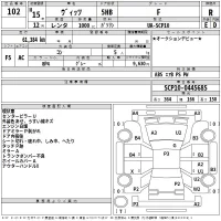 Toyota VITZ лот № 102 оценка R  с аукциона в Японии 2