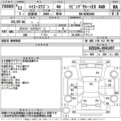 Toyota HIACE  с аукциона в Японии