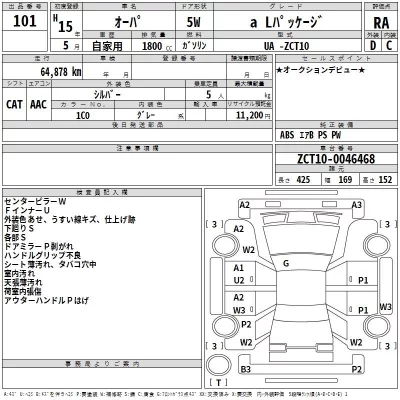 Toyota OPA  с аукциона в Японии