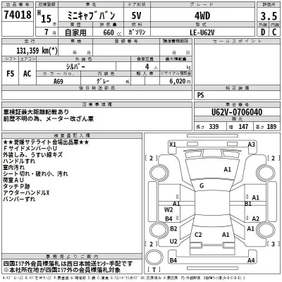 Mitsubishi MINICAB VAN  с аукциона в Японии