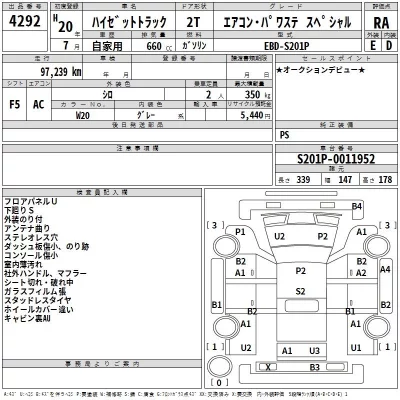 Daihatsu HIJET TRUCK  с аукциона в Японии