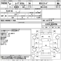 Daihatsu MOVE лот № 74098 оценка RA  с аукциона в Японии 2