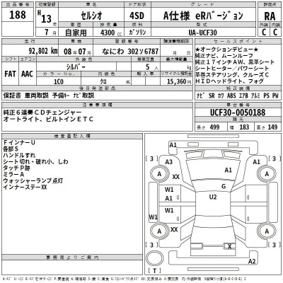 Toyota CELSIOR  с аукциона в Японии