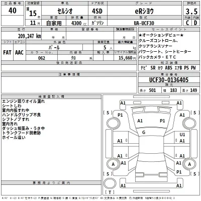 Toyota CELSIOR  с аукциона в Японии