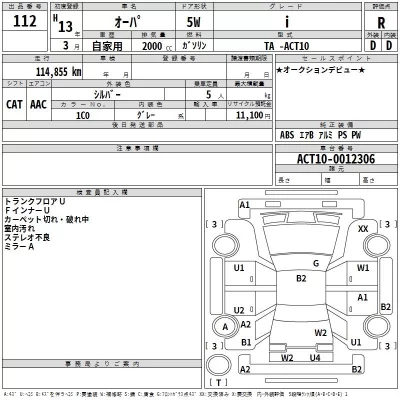 Toyota OPA  с аукциона в Японии