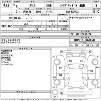 Toyota YARIS лот № 423 оценка 3  с аукциона в Японии 2