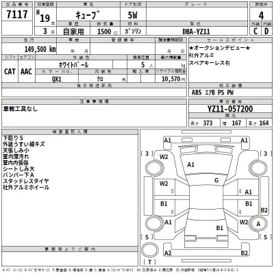 Nissan CUBE  с аукциона в Японии
