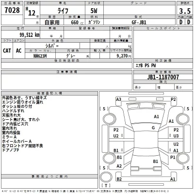 Honda LIFE  с аукциона в Японии