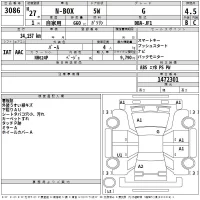 Honda N BOX лот № 3086 оценка 4.5  с аукциона в Японии 2