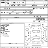 Mitsubishi MINICAB VAN лот № 3312 оценка 3  с аукциона в Японии 2