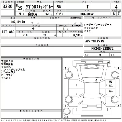 Suzuki WAGON R  с аукциона в Японии