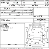 Suzuki WAGON R лот № 7074 оценка 3.5  с аукциона в Японии 2
