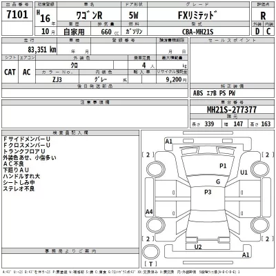 Suzuki WAGON R  с аукциона в Японии
