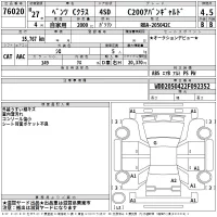Mercedes-Benz C CLASS лот № 76020 оценка 4.5  с аукциона в Японии 2