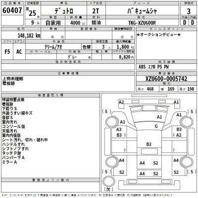 Hino DUTRO  с аукциона в Японии