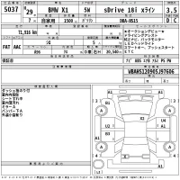 BMW X1 лот № 5037 оценка 3.5  с аукциона в Японии 2