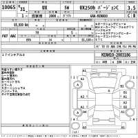 Lexus UX лот № 10065 оценка 3.5  с аукциона в Японии 2