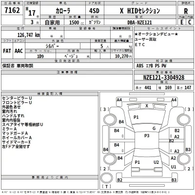 Toyota COROLLA  с аукциона в Японии