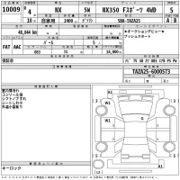 Lexus NX лот № 10009 оценка 5  с аукциона в Японии 2