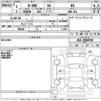 Honda N ONE лот № 30032 оценка 4.5  с аукциона в Японии 2
