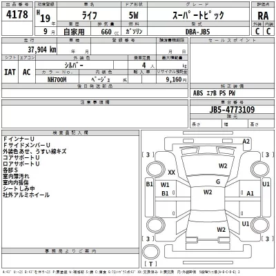 Honda LIFE  с аукциона в Японии