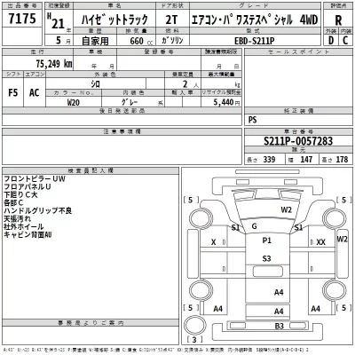 Daihatsu HIJET TRUCK  с аукциона в Японии