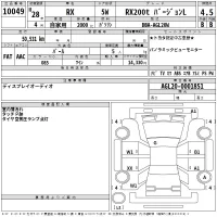 Lexus RX лот № 10049 оценка 4.5  с аукциона в Японии 2