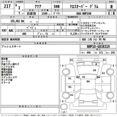 Toyota AQUA  с аукциона в Японии