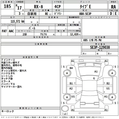 Mazda RX-8  с аукциона в Японии